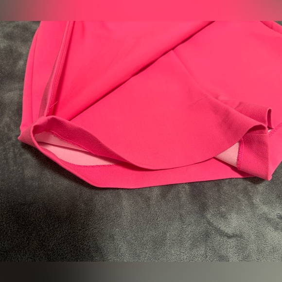 Zara Pink High Waisted Asymmetrical Mini Skort Size Medium Womens - Picture 4 of 9